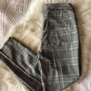 Gray Plaid Slacks